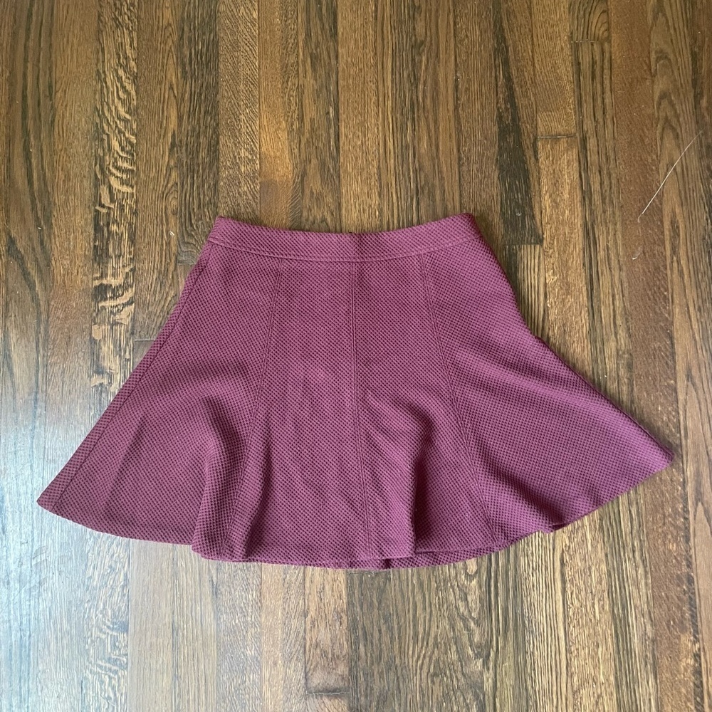 Loft maroon skirt